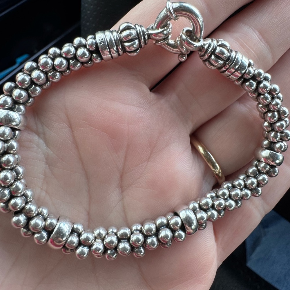 Lagos Signature Caviar Sterling Silver Bracelet